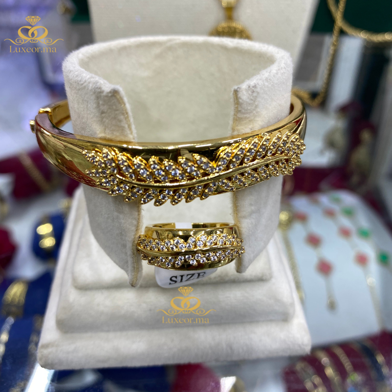 Bracelet & Bague Incrustés