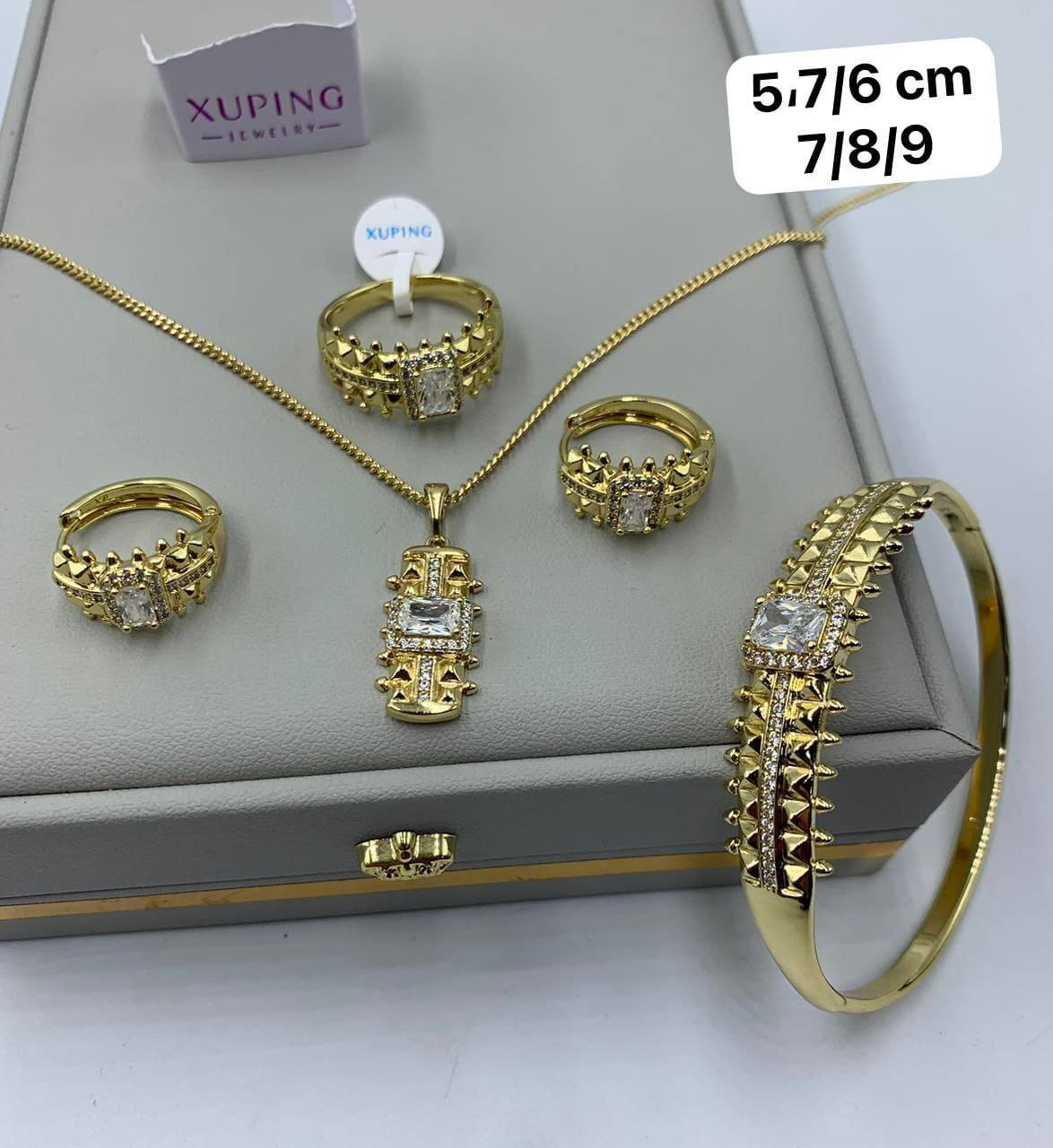 Ensemble de Bijoux XP Doré Torsadé