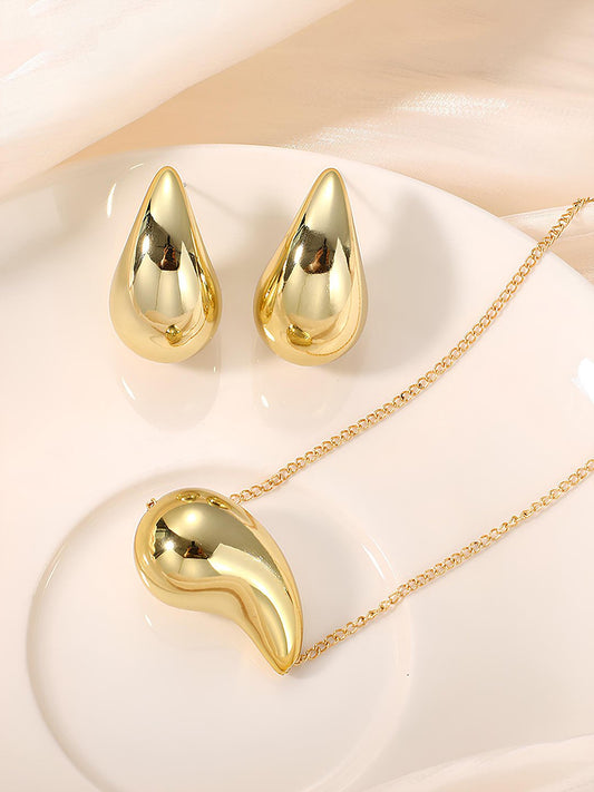 Boucles d'oreilles clip dorées 3Pcs