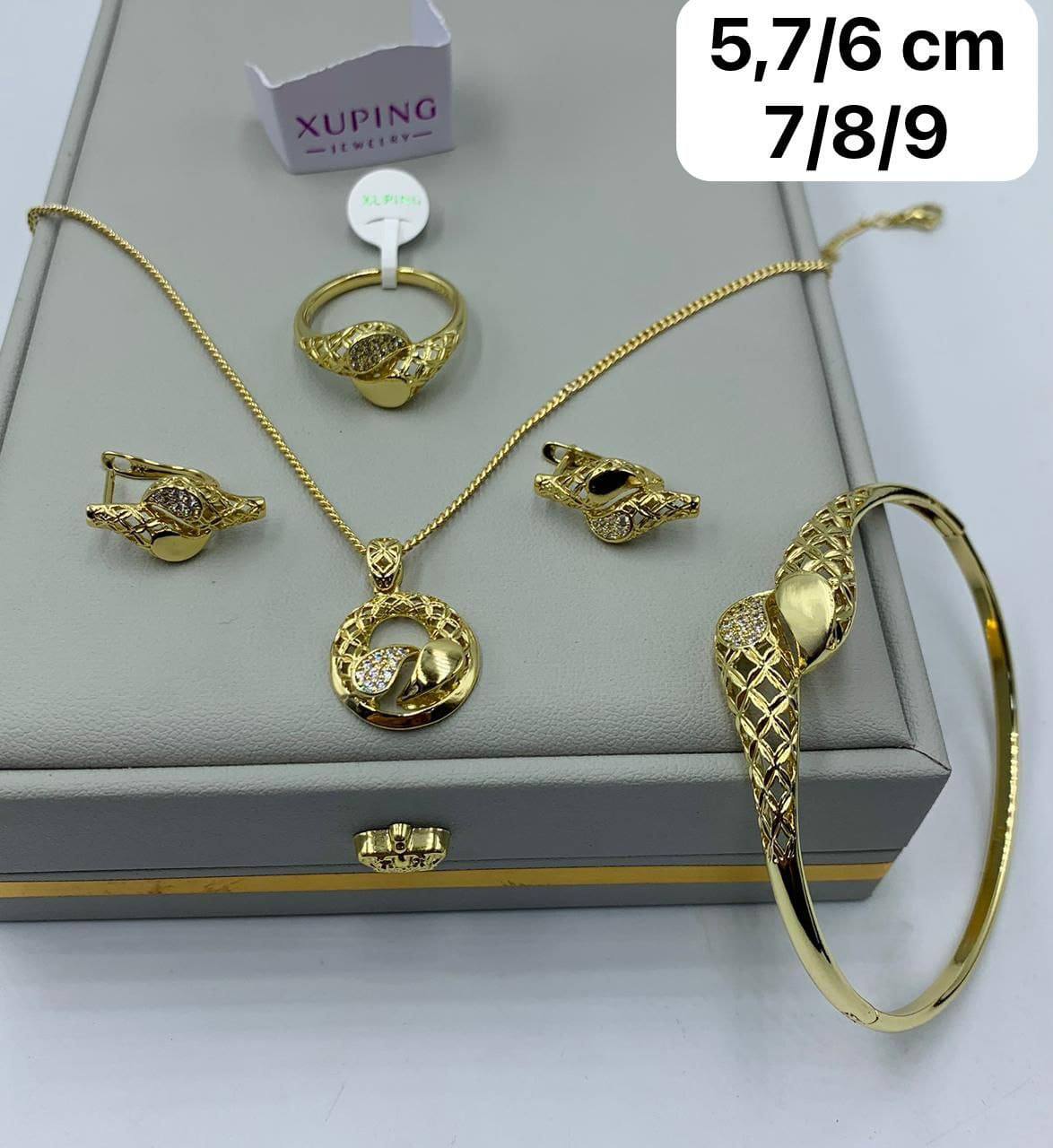 Ensemble de Bijoux XP Doré Torsadé