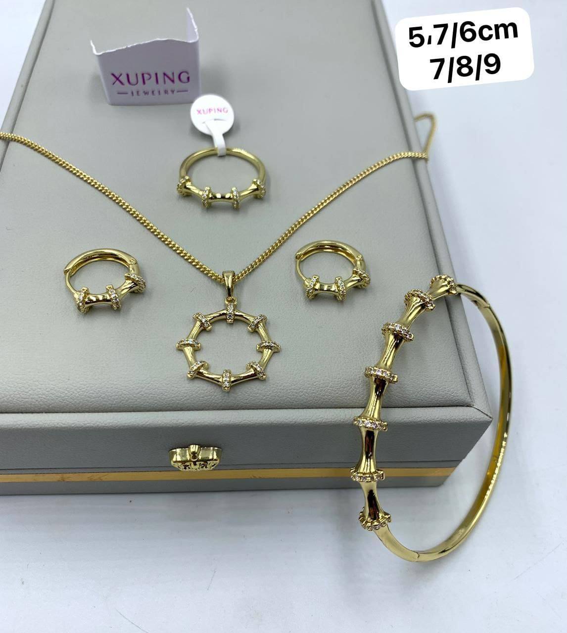 Ensemble de Bijoux XP Doré Torsadé
